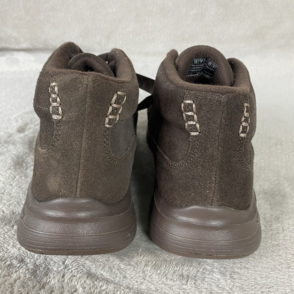 Skechers Arch Fit Gotta Chill Boots Womens Size 10 Brown Suede Comfort NEW - Picture 8 of 13